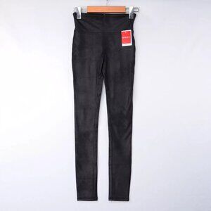 NWT SPANXshape™ Faux Leather Fleece Lined Leggings XS Tall